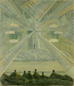 أندانتي سوناتا الثاني ، 1907. بواسطة Mikalojus Konstantinas Čiurlionis