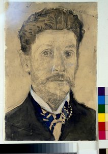 بورتريه ذاتي - عمل ميخائيل الكسندروفيتش فروبل (فروبل) (1856-1910) بواسطة ميخائيل الكساندروفيتش فروبل