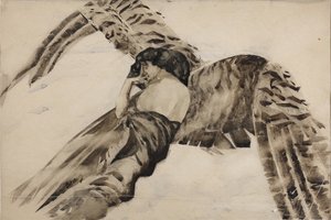 الشيطان الطائر ، 1890-1891 بواسطة ميخائيل الكساندروفيتش فروبل