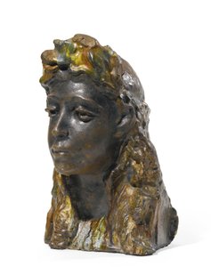 فتاة مع إكليل ، 1898-1900 بواسطة ميخائيل الكساندروفيتش فروبل