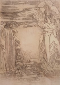رسم توضيحي لقصيدة النبي أ. بوشكين ، 1905 بواسطة ميخائيل الكساندروفيتش فروبل
