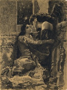 تمارا وشيطان. رسم توضيحي لقصيدة الشيطان بواسطة ميخائيل ليرمونتوف ، 1890-1891
