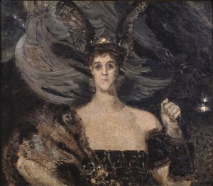 فالكيري. صورة للفنانة والراعية الكونتيسة ماريا تينيشيفا 1867-1928 ، 1899 بواسطة ميخائيل الكساندروفيتش فروبل