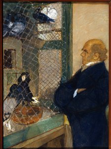 تشارلز داروين (1809-1882) في الحمام في داون (إنجلترا) (جيم داروين في دوف كوت في داون). عمل ميخائيل دميترييفيتش إيزوتشفسكي (1880-1928) ، باستيل على ورق مقوى