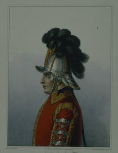 خوذة فوج الفرسان حراس الحياة في 1764-1796 ، في وقت مبكر 1840s بواسطة ميخائيل إيفانوفيتش تيريبينيف