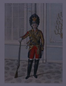 ضابط في فرقة فرسان حراس الحياة في 1764-1796 ، أوائل أربعينيات القرن التاسع عشر بواسطة ميخائيل إيفانوفيتش تيريبينيف