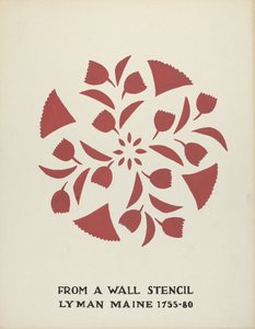 تصميم من Lyman، Maine 1755-1780: من المحفظة المقترحة "Maine Wall Stencils"