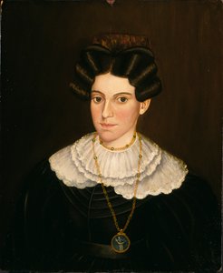 امرأة في فستان أسود ، كاليفورنيا. 1835-1840. بواسطة ميلتون دبليو هوبكنز
