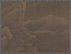 منظر طبيعي للثلج (ورق ألبوم؛ حبر وصبغة بيضاء على حرير) بواسطة مدرسة اسرة مينج الصينية