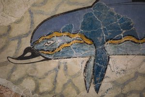 جزء من "دولفين فريسكو". 1600 - 1450 ق بواسطة مينوان
