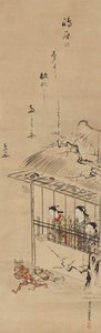 المحظيات Shimabara طرد الأرواح الشريرة الشياطين ، النصف الثاني من القرن الثامن عشر. بواسطة مياغاوا إيشو
