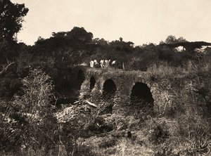 "بناء إمبراطورية" في العصر الفاشي: جسر برتغالي ، 09/05/1936 (b / w photo) بواسطة موديستينو بالدينيتي
