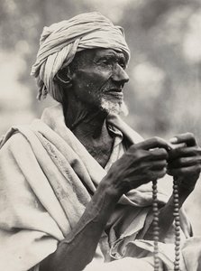 "بناء إمبراطورية" في العصر الفاشي: زعيم مسلم عجوز ، 09/05/1936 (b / w photo) بواسطة موديستينو بالدينيتي
