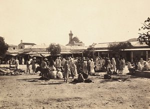 "بناء إمبراطورية" في العصر الفاشي: ساحة السوق في شيرين ، 09/05/1936 (صورة بالأبيض والأسود) بواسطة موديستينو بالدينيتي