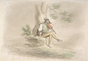 غجري فيدلر ، 1858. بواسطة Monogrammist CG