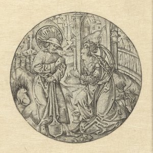 يظهر المسيح لمريم المجدلية نولي لي tangere بواسطة Monogramist S.