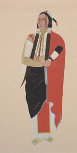 رئيس كومانش ، حوالي 1934 (ألوان مائية)
