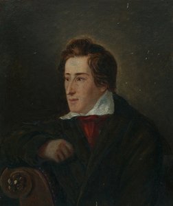 صورة للشاعر هاينريش هاينه 1797-1856 بواسطة موريتز دانيال أوبنهايم