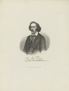 صورة للمؤلف هنري هوغو بيرسون 1815-1873 ، ج. 1850. بواسطة موريتز لايميل