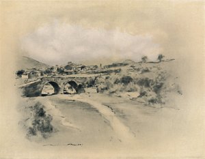 قرية مكسيكية ، 1903 بواسطة مورتيمر لودينجتون مينبيس