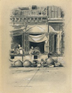 بازار في دلهي ، 1903 بواسطة مورتيمر لودينجتون مينبيس