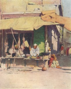 متجر اللحوم في بيشاور ، 1905