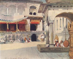 في معبد أمريتسار ، 1905