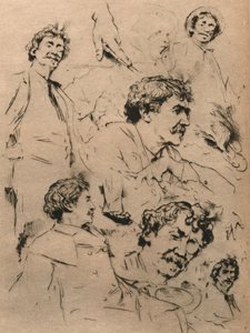 دراسات جيمس ماكنيل ويسلر ، c1886. 1903 بواسطة مورتيمر لودينجتون مينبس