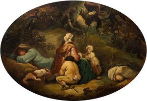 غجر في منظر طبيعي ، 1804.