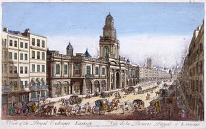 واجهة Royal Exchange الثانية ، لندن ، 1761 بواسطة موثي لايري