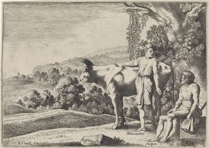 عطارد في محادثة مع أرجوس بواسطة Moyses van Wtenbrouck
