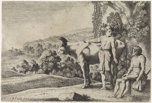 عطارد في محادثة مع أرجوس بواسطة Moyses van Wtenbrouck