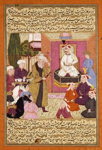 شاه "عباس في الطريق بين شيروان وأذربيجان ، استقبال شير شاه ، ج .1688