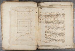 مجموعة رسومات كتبها Mutio Oddi من Urbino and others، p120، c.1635-40 (قلم وحبر على ورق في مجلد مقيد)