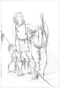 رئيس Comanche ، قرية Comanche العظيمة ، 1841. بواسطة مايرز وشركاه