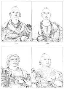 الكيس والهنود الثعلب ، 1841. بواسطة مايرز وشركاه