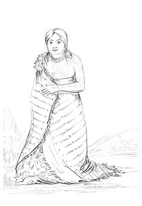 النافورة النقية ، زوجة رئيس قبيلة بونكا ، 1841.