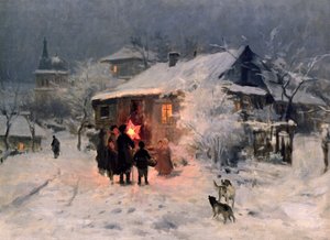 كارول عيد الميلاد في أوكرانيا بواسطة Mykola Kornylijowytsch Pymonenko