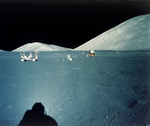 موقع الهبوط على سطح القمر ، مهمة أبولو 17 ، ديسمبر 1972. بواسطة صور وكالة ناسا