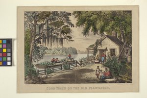 Good Times On The Old Plantation (طباعة حجرية ملونة يدويًا)