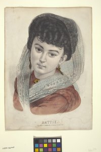 هاتي (مطبوعة حجرية ملونة باليد)