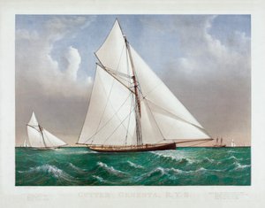The Cutter Genesta بواسطة Currier & Ives بواسطة كوريير وآيفز