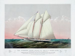 The Schooner Magic of the New York Yacht Club بواسطة Currier & Ives بواسطة كوريير وآيفز