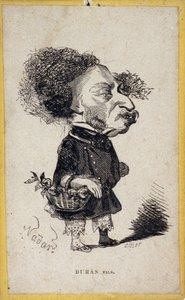 تحميل صورة (صورة شخصية) للكاتب الفرنسي الكسندر دوماس جونيور (1824-1895). رسم كاريكاتوري لغاسبار فيليكس تورناشون مع فيليكس نادار (1820-1910). بواسطة نادار