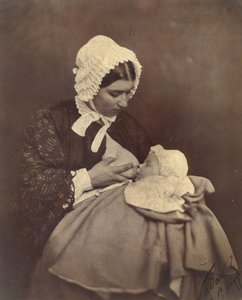 [بول نادار في ثدي ممرضته الرطبة] ، 1856. بواسطة نادار