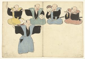 أربعة موسيقيين وراقصة نوه ألبوم صور كورين (عنوان المسلسل) كورين جيدو (عنوان المسلسل) بواسطة ناكامورا هوشو