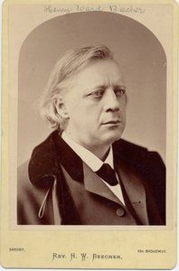 هنري وارد بيتشر (1818--1887) ، رجل دين أمريكي ، مصلح اجتماعي (صورة زخرفية) بواسطة نابليون ساروني