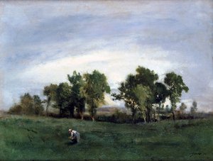المرأة في حقل البلد ، c1828-1876 بواسطة نارسيس فيرجيل دياز دي لا بينيا