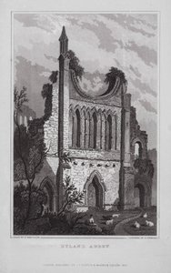 Byland Abbey (engraving) بواسطة ناثانيال (بعد) ويتوك