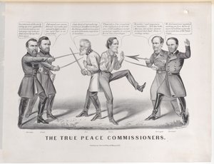 مفوضو السلام الحقيقي ، 1865. ، 1865. المؤلفون: ناثانيال كوريير ، جيمس ميريت آيفز ، كوريير وآيفز. بواسطة كوريير وآيفز